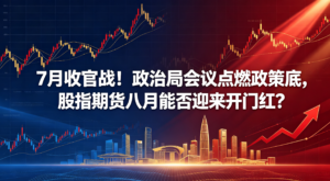 7月收官战！政治局会议点燃政策底，股指期货八月能否迎来开门红？”